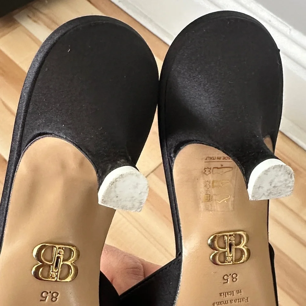 Beautiisoles Elegant Black Bow Women's Heels - Picture 6 of 7